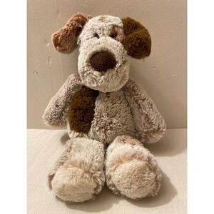 Mary Meyer Plush Puppy Dog Stuffed Animal Brown Tan Cream Kids Toy Cute